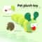 Catnip Plush Caterpillar Cat Toy With Teeth Cleaning Texture BiteResistant Design 2