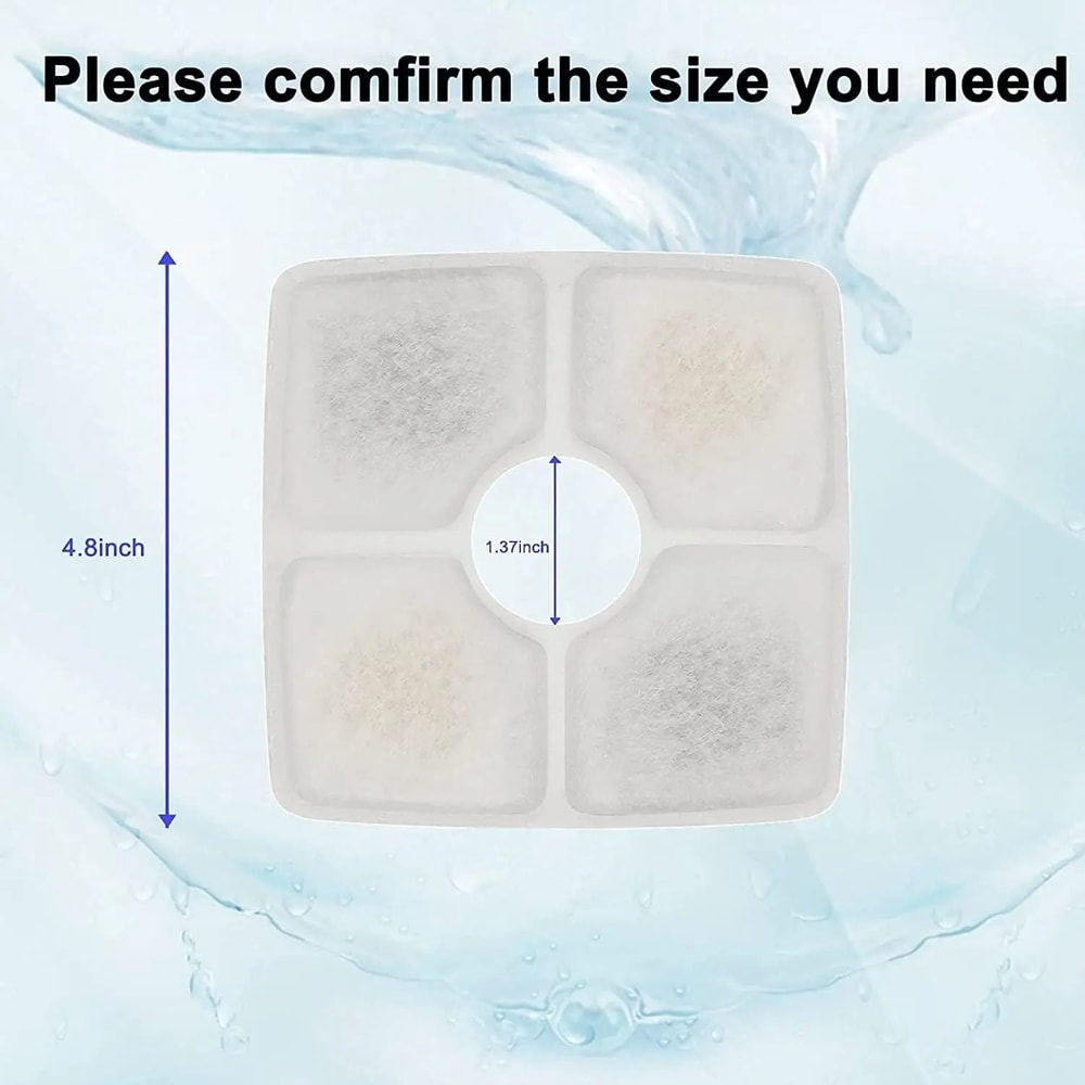 OYES Replacement Water Fountain Filters For Cats Dogs 4Pack 8Pack 4