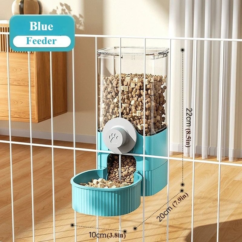 Hanging Gravity Pet Feeder Water Dispenser Set For Cat Cages And Small Pets 9