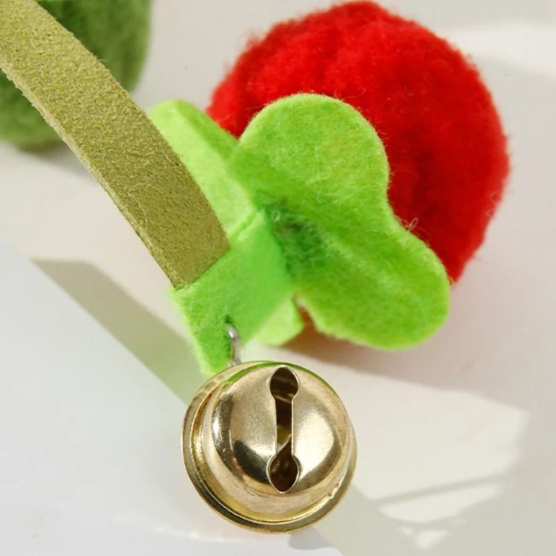 Felt Hanging Cat Teaser Toy With Bell Squeaky Interactive Training Wand 4