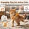 Oversized Catnip Cotton Swab Kicker Toy For Chewing Kicking Dental Play 1