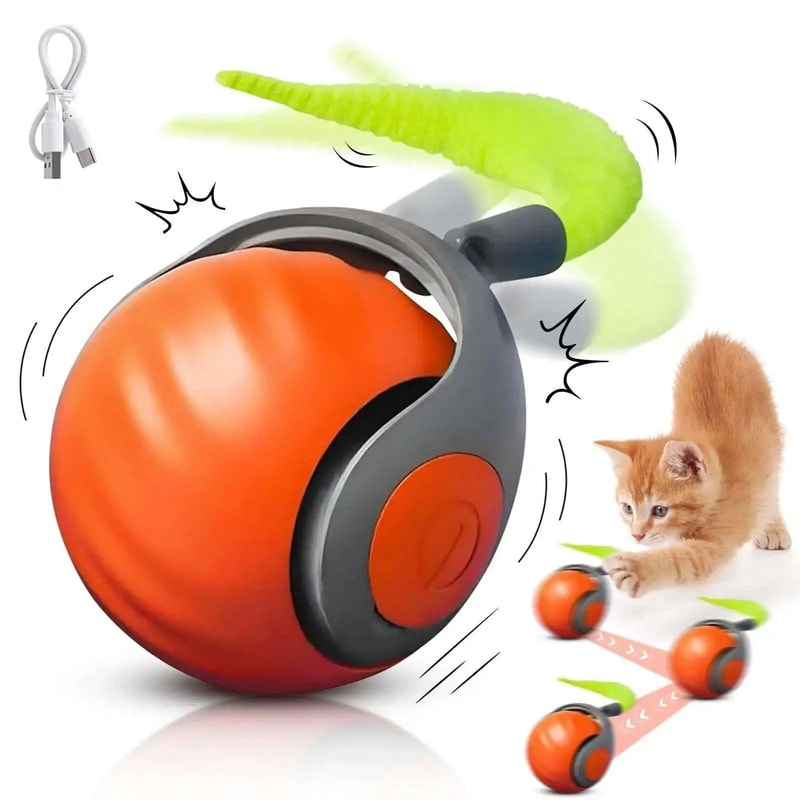 Speedy Tail 20 Smart Interactive Rolling Cat Ball With Motion Activation 1