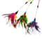 Colorful Feather Cat Wand Toy For Interactive Hunting Chasing Exercise 2