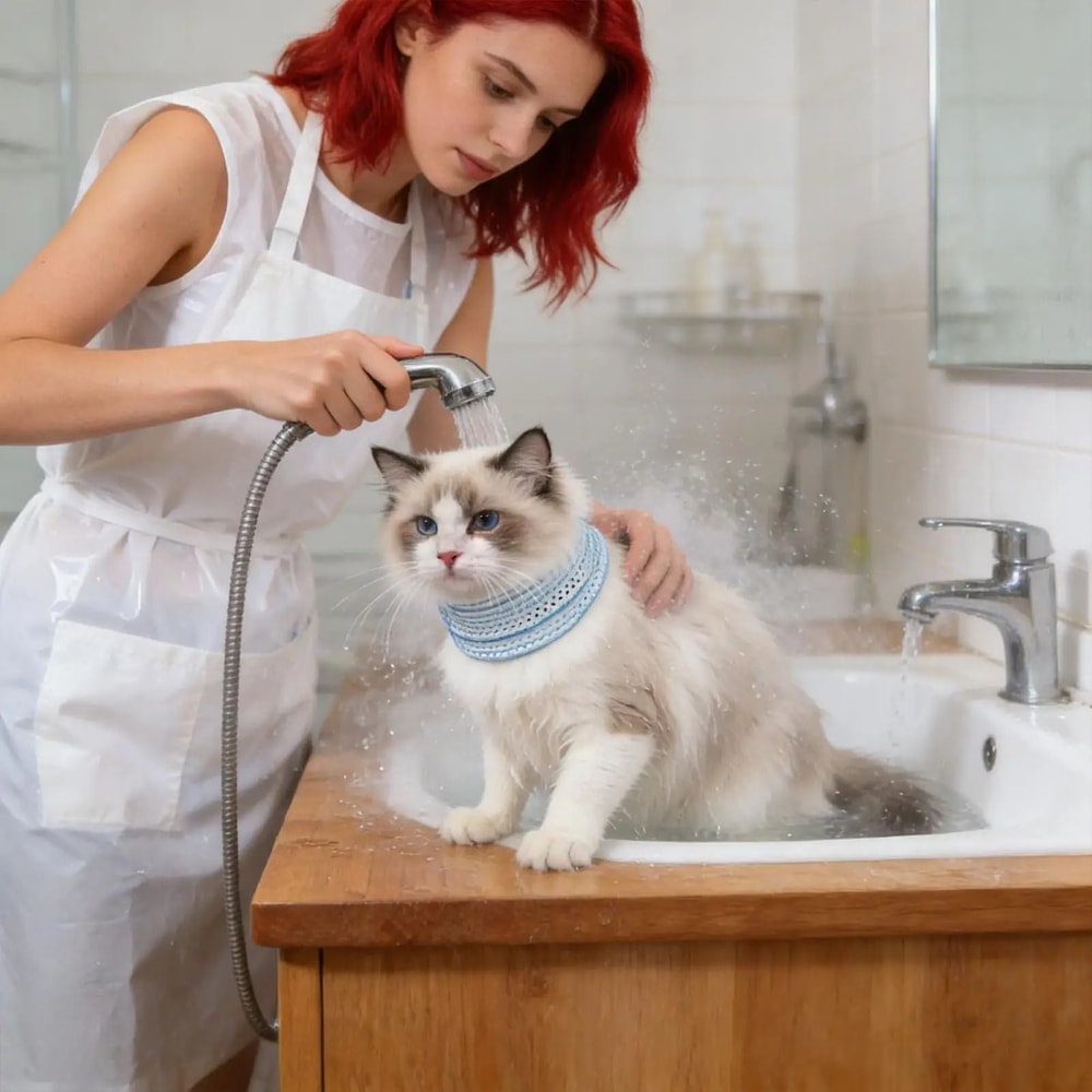 Waterproof Cat Recovery Collar Neck Brace For Wound Protection Comfortable Healing 2