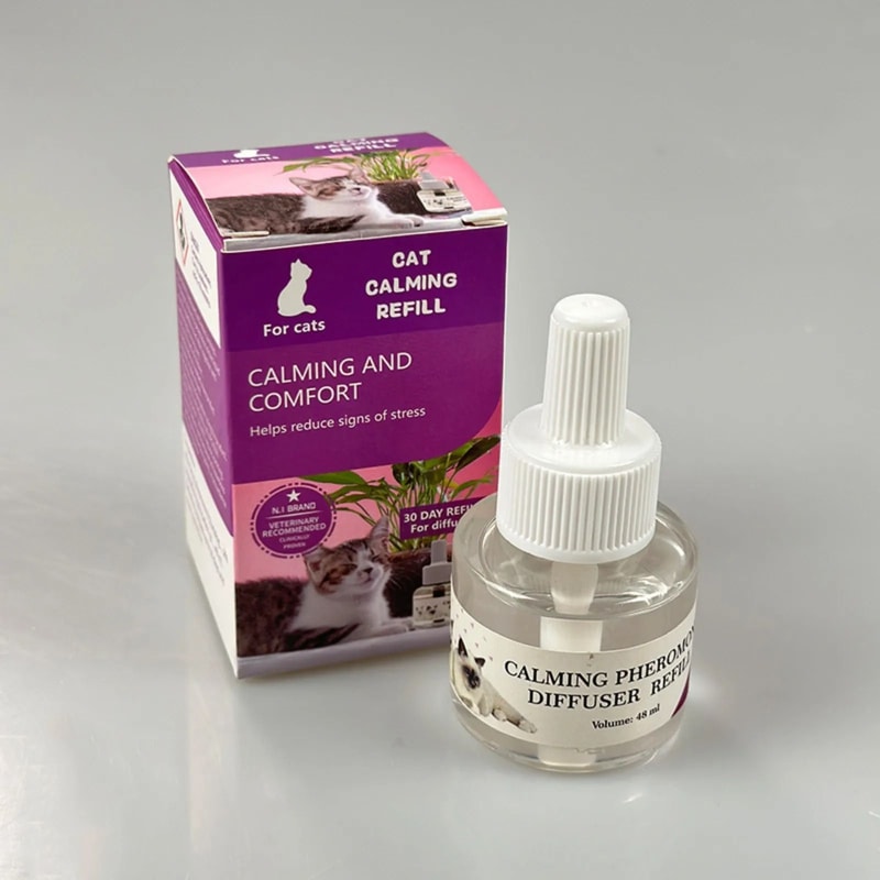 CalmPaws 48ML Cat Pheromone Diffuser Starter Kit PlugIn Calming Solution For Stress Relief Relaxa 4