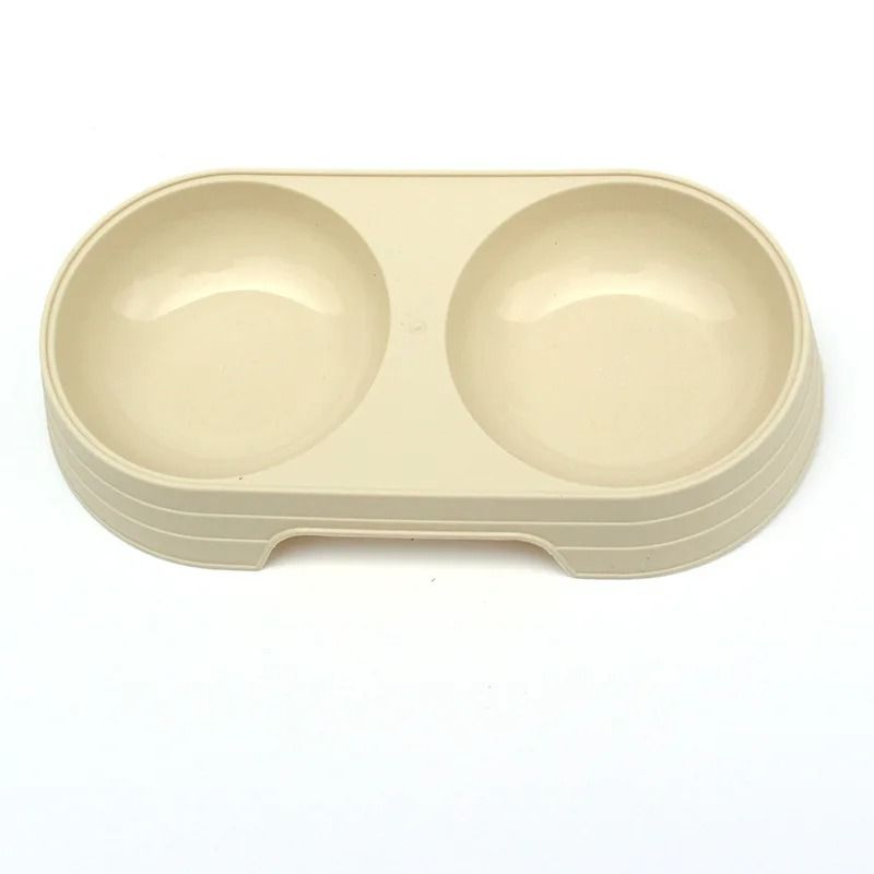 EcoFriendly Wheat Straw Double Pet Bowl For Food Water Feeding 7