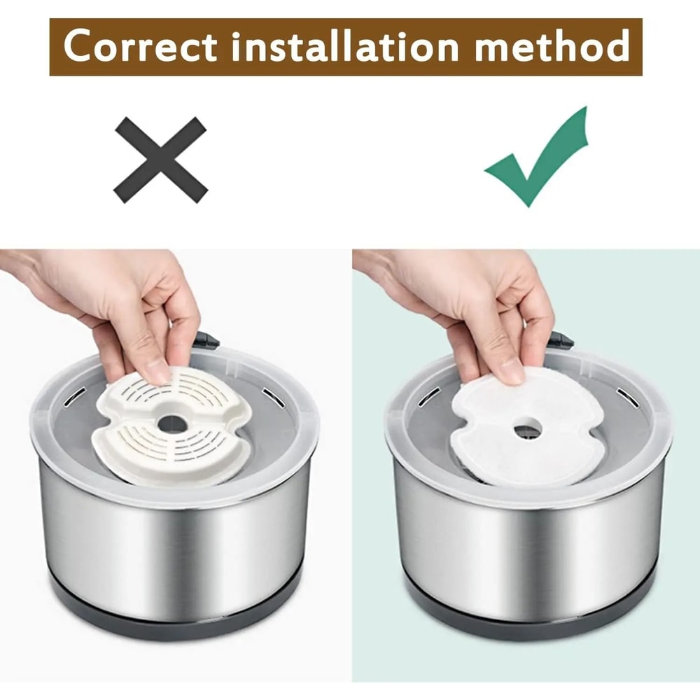 PureStream MultiLayer Fountain Filters Replacement Water Filters For Cat Water Fountains 4PCS8PCS 4