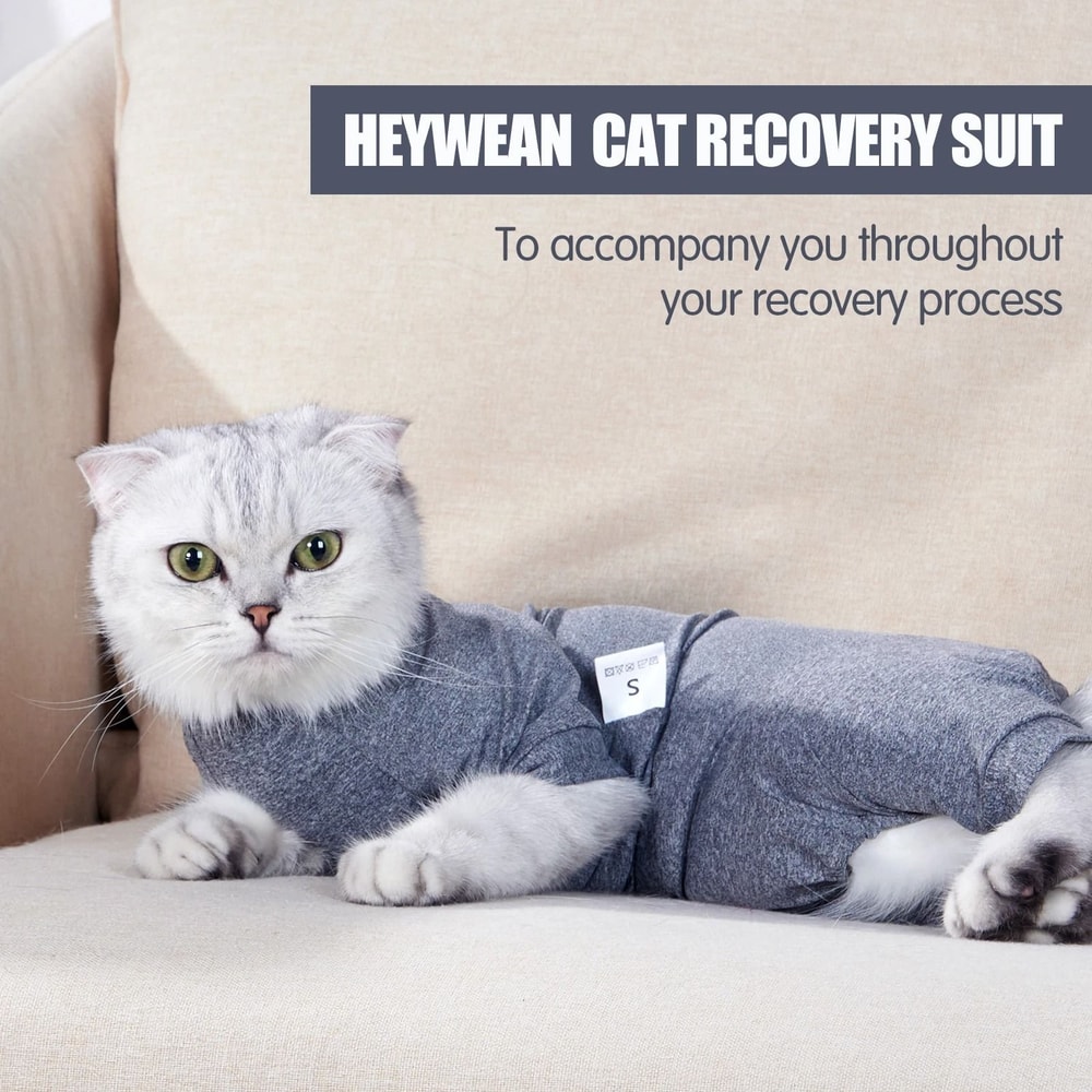 ComfortCare Cat Recovery Suit Soft Cotton PostSurgery Onesie For Cats Kittens 2