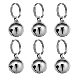 pawcharm copper pet bells set with key rings for cats & dogs