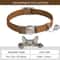 SafePaw Personalized Leather Breakaway Cat Collar With Engraved Name Bell 9