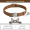 SafePaw Personalized Leather Breakaway Cat Collar With Engraved Name Bell 9