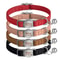 SafePaw Personalized Leather Breakaway Cat Collar With Engraved Name Bell 1