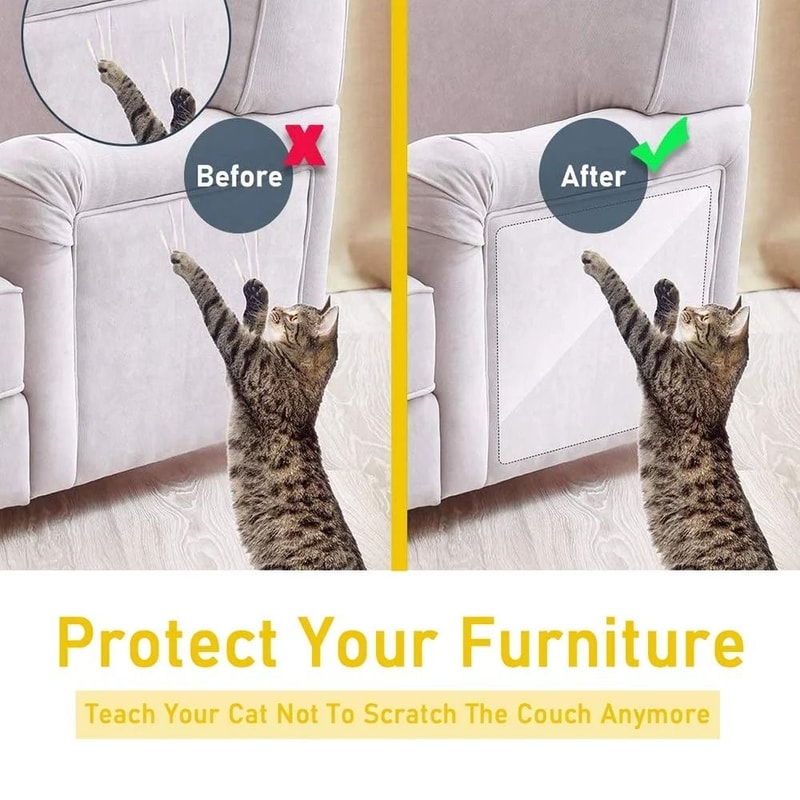 ClearGuard Anti Scratch Furniture Protector Tape For Couches Sofas 1