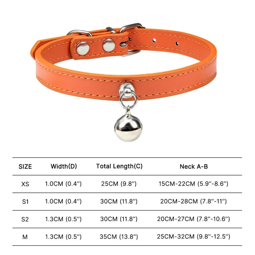 RainbowPaws Adjustable Safety Cat Collar With Bell For Kittens Small Pets 11