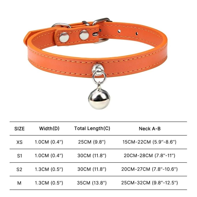 RainbowPaws Adjustable Safety Cat Collar With Bell For Kittens Small Pets 11