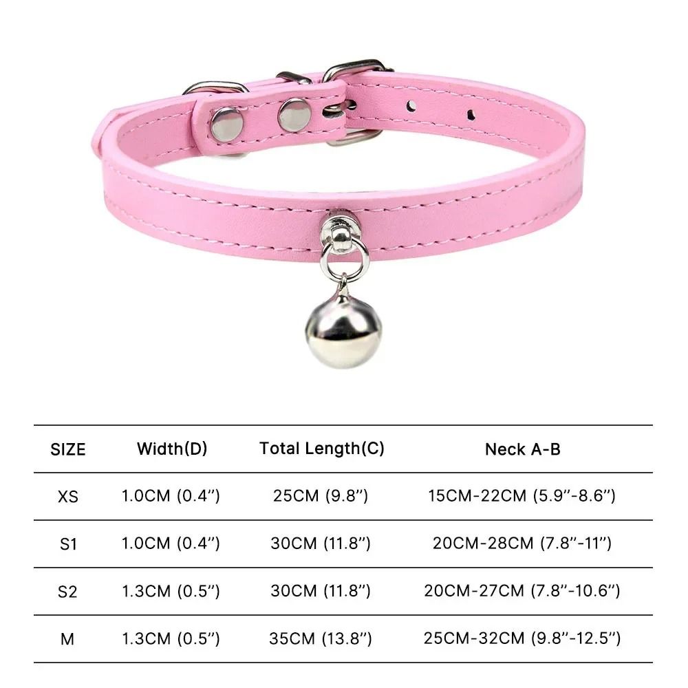 RainbowPaws Adjustable Safety Cat Collar With Bell For Kittens Small Pets 14