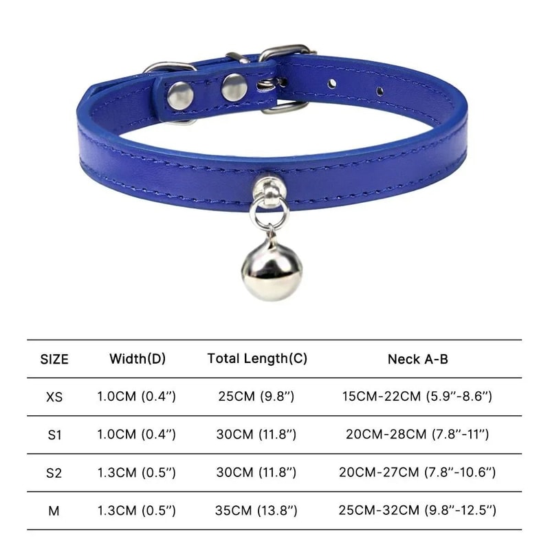 RainbowPaws Adjustable Safety Cat Collar With Bell For Kittens Small Pets 5