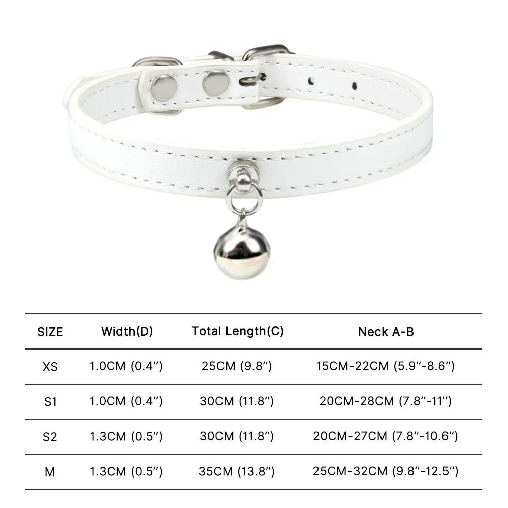 RainbowPaws Adjustable Safety Cat Collar With Bell For Kittens Small Pets 7