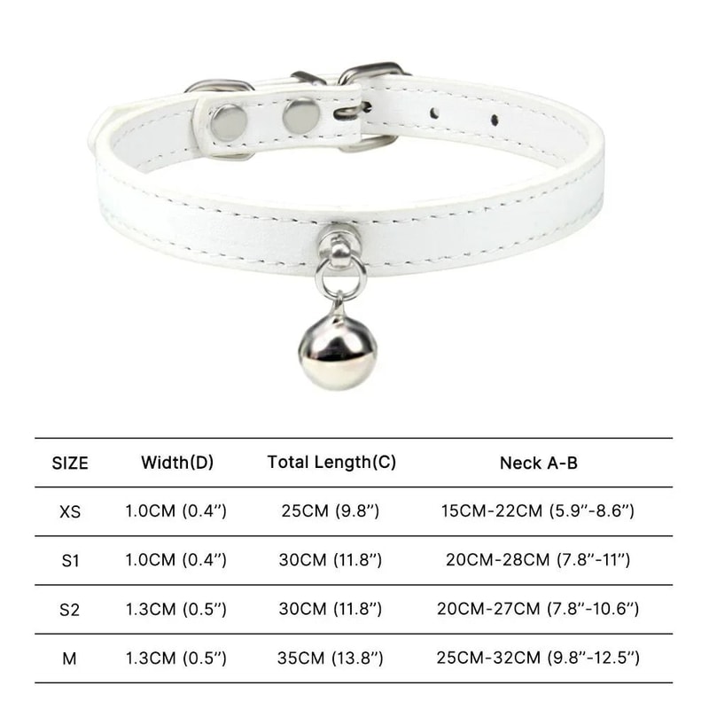 RainbowPaws Adjustable Safety Cat Collar With Bell For Kittens Small Pets 7
