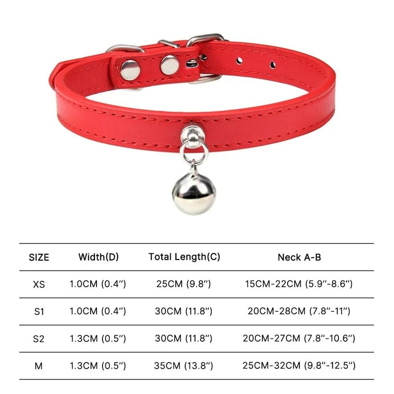 RainbowPaws Adjustable Safety Cat Collar With Bell For Kittens Small Pets 8