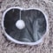 CozyTunnel Plush Donut Cat Tunnel Bed With Peekaboo Play Cave Hanging Balls 5