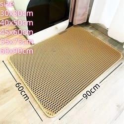 cleanstep double layer waterproof cat litter mat for litter boxes