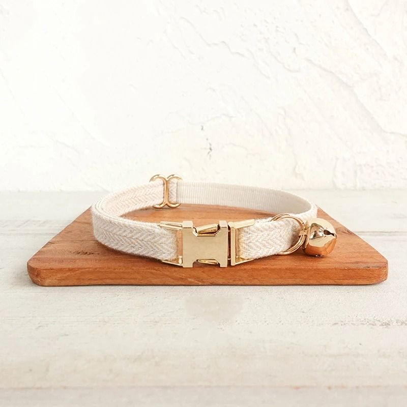 Personalized Bow Cat Collar With Engraved Nameplate And Bell 14