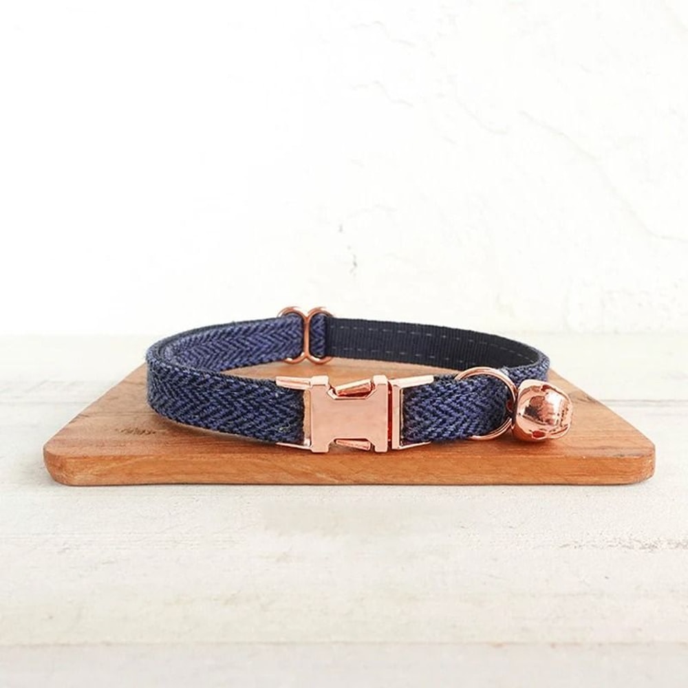 Personalized Bow Cat Collar With Engraved Nameplate And Bell 22