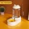 Cute CatShaped Automatic Pet Feeder Water Dispenser Set 7