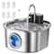 AquaSense 3L Wireless Stainless Steel Cat Water Fountain With Motion Sensor 9