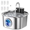 AquaSense 3L Wireless Stainless Steel Cat Water Fountain With Motion Sensor 9