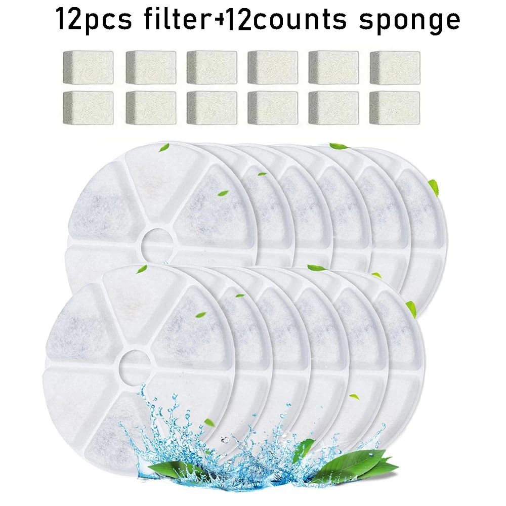 PureFlow Replacement Water Fountain Filters For Automatic Pet Water Dispensers 7