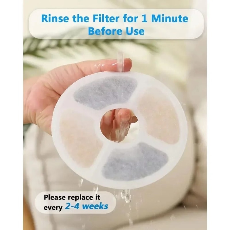 612 Pack Flower Fountain Replacement Filters For Cat Dog Water Fountains 5