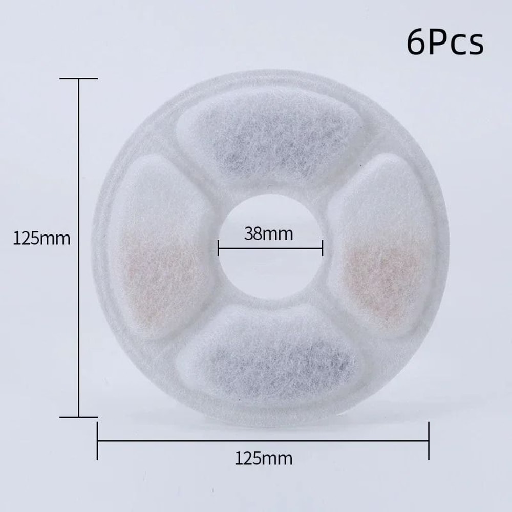 612 Pack Flower Fountain Replacement Filters For Cat Dog Water Fountains 7