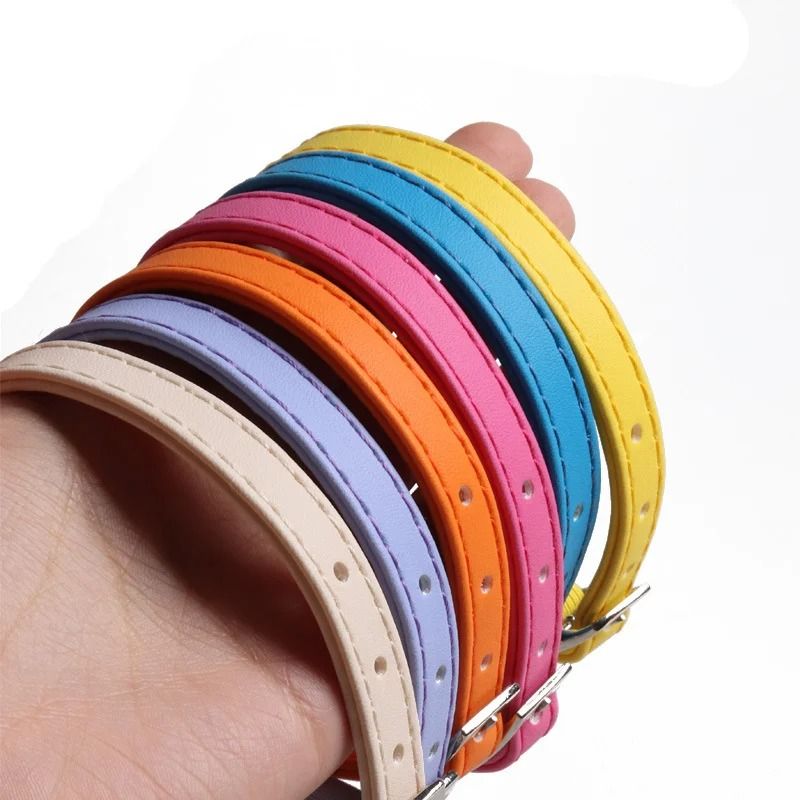 Macaron Color Adjustable Cat Collar With Bell For Cats Small Dogs 5
