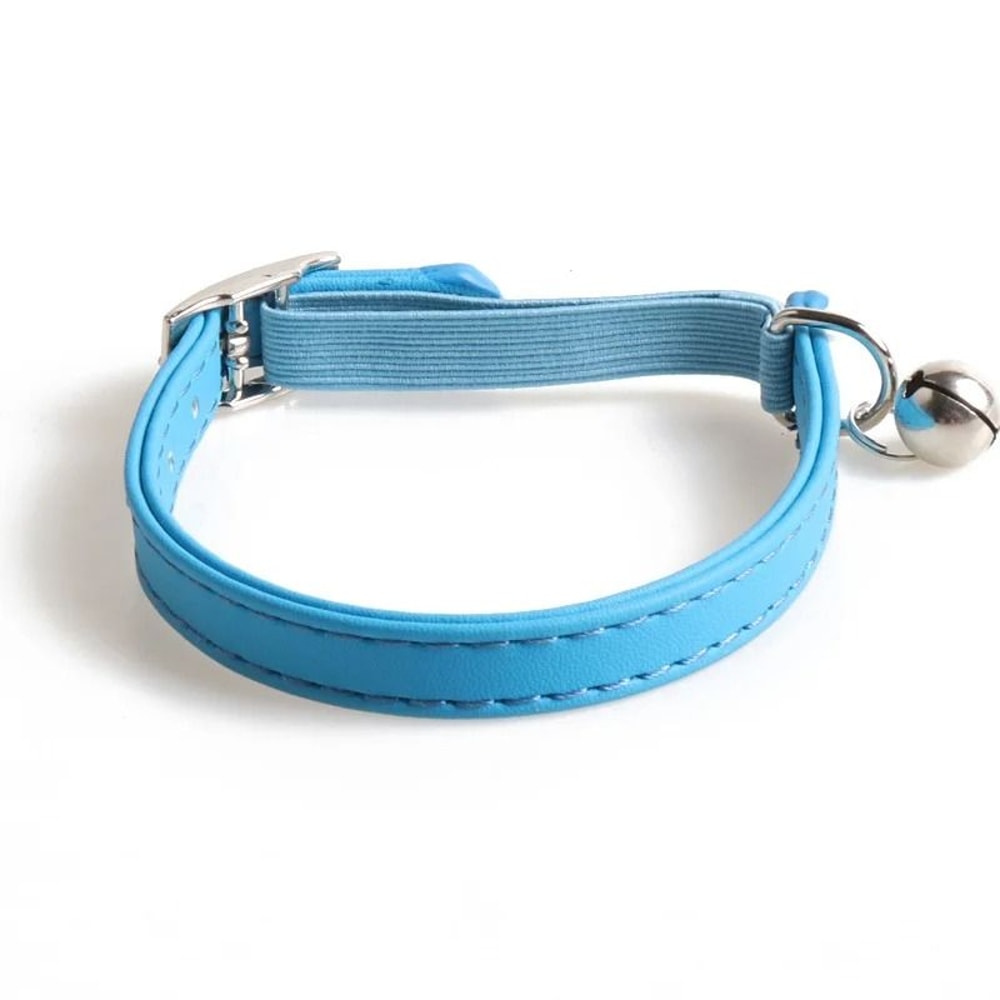 Macaron Color Adjustable Cat Collar With Bell For Cats Small Dogs 6