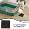 12 Pack Activated Carbon Litter Box Filters For Odor Control 5