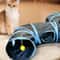 Rolling Dragon 3Way Cat Tunnel Adventure Toy With Interactive Play Paths 5