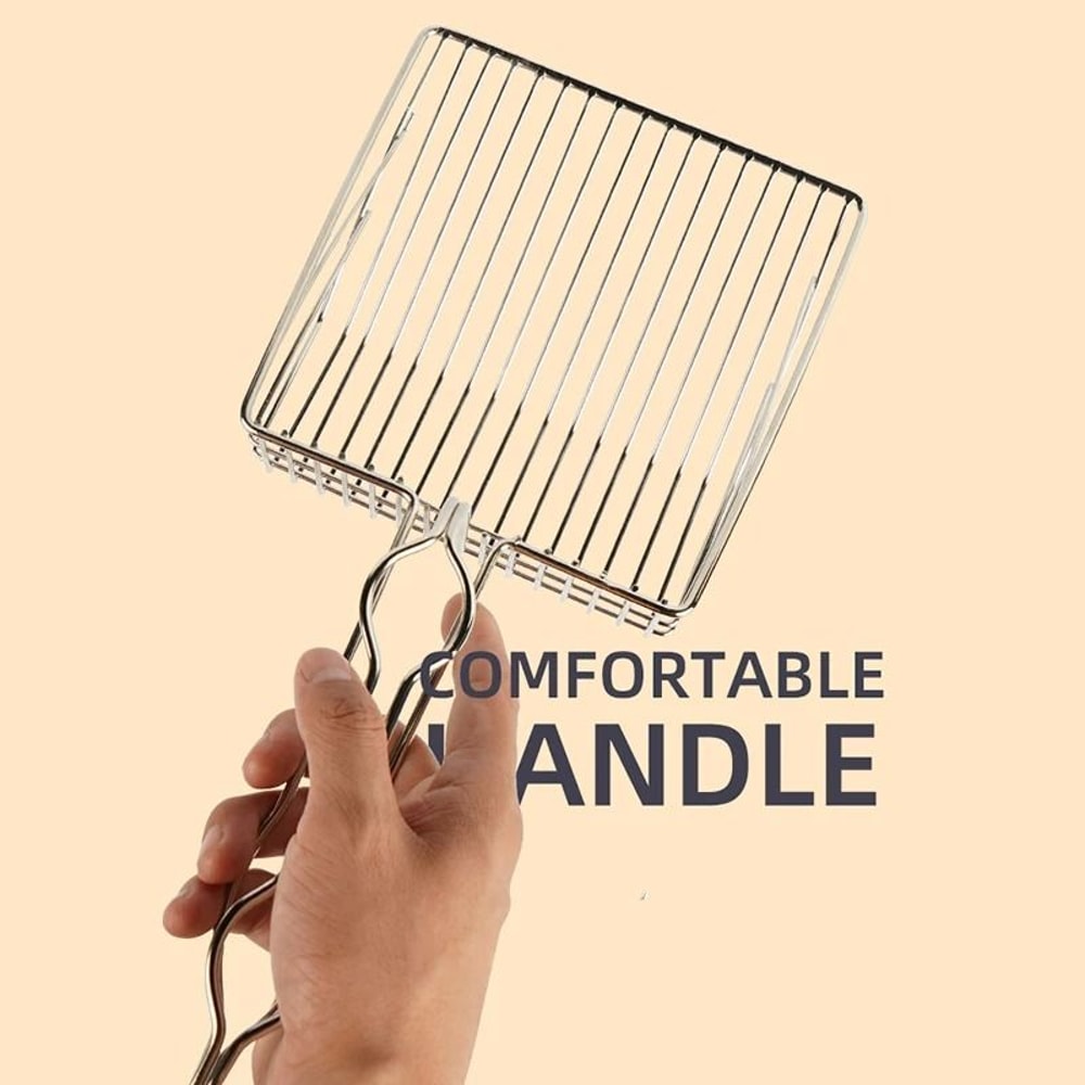HeavyDuty Stainless Steel Cat Litter Scoop With Ergonomic Handle 2