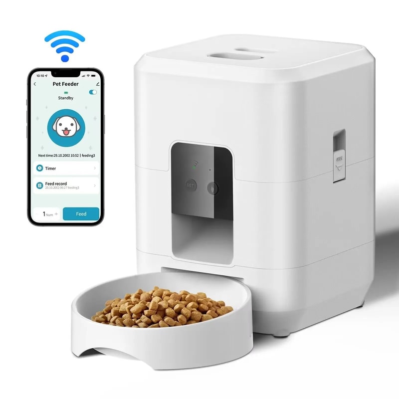 SmartMeal 2L WiFi Pet Feeder With Camera Timer Slow Feeding Control 8