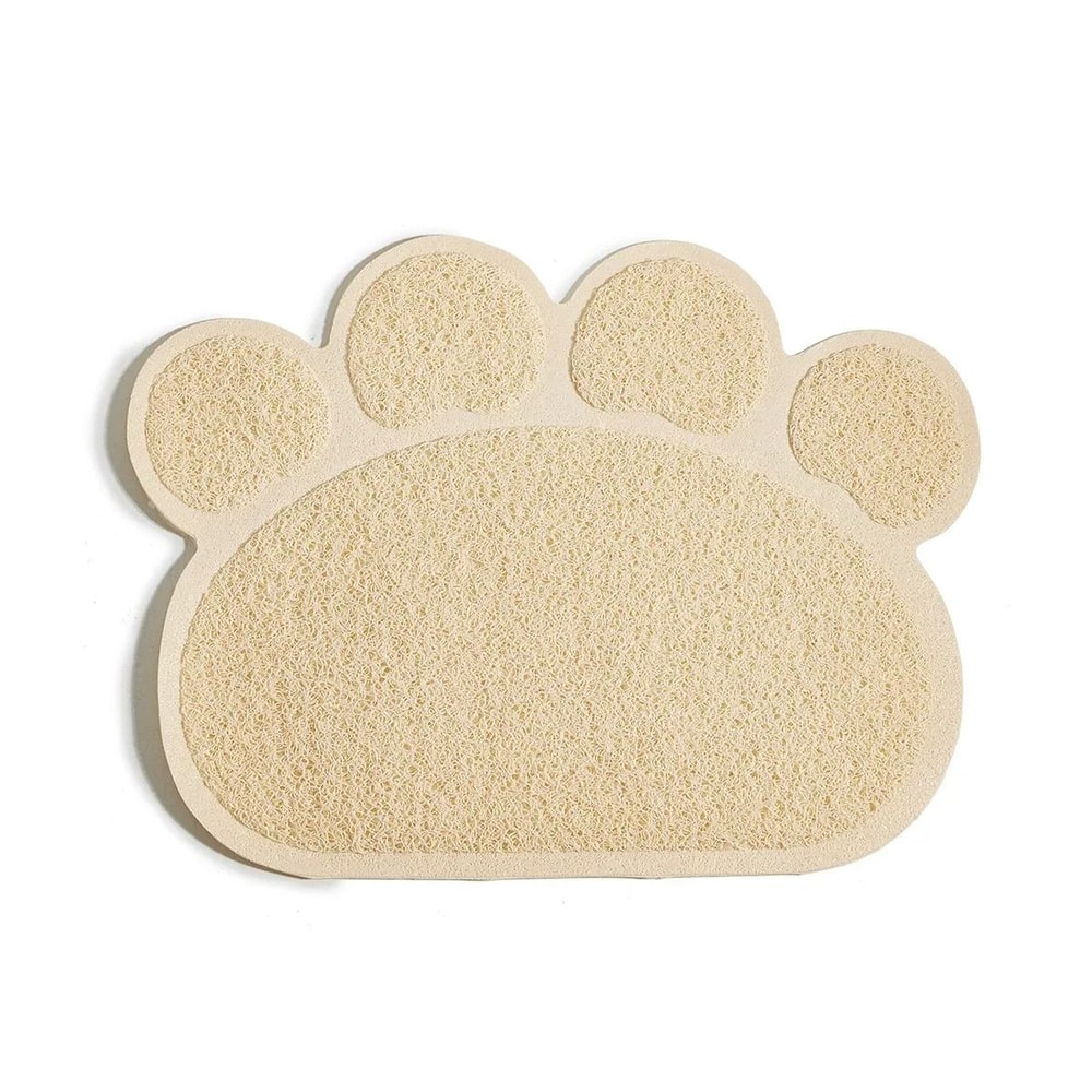 Waterproof Paw Print Cat Litter Mat For Cleaner Floors Less Tracking 8