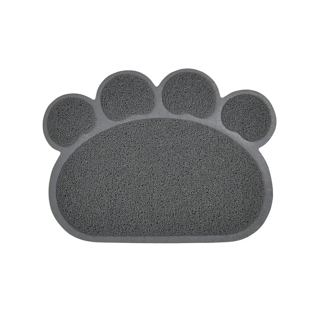 Waterproof Paw Print Cat Litter Mat For Cleaner Floors Less Tracking 7