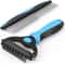 2in1 Pet Grooming Brush And Metal Comb Set For Dogs And Cats 0