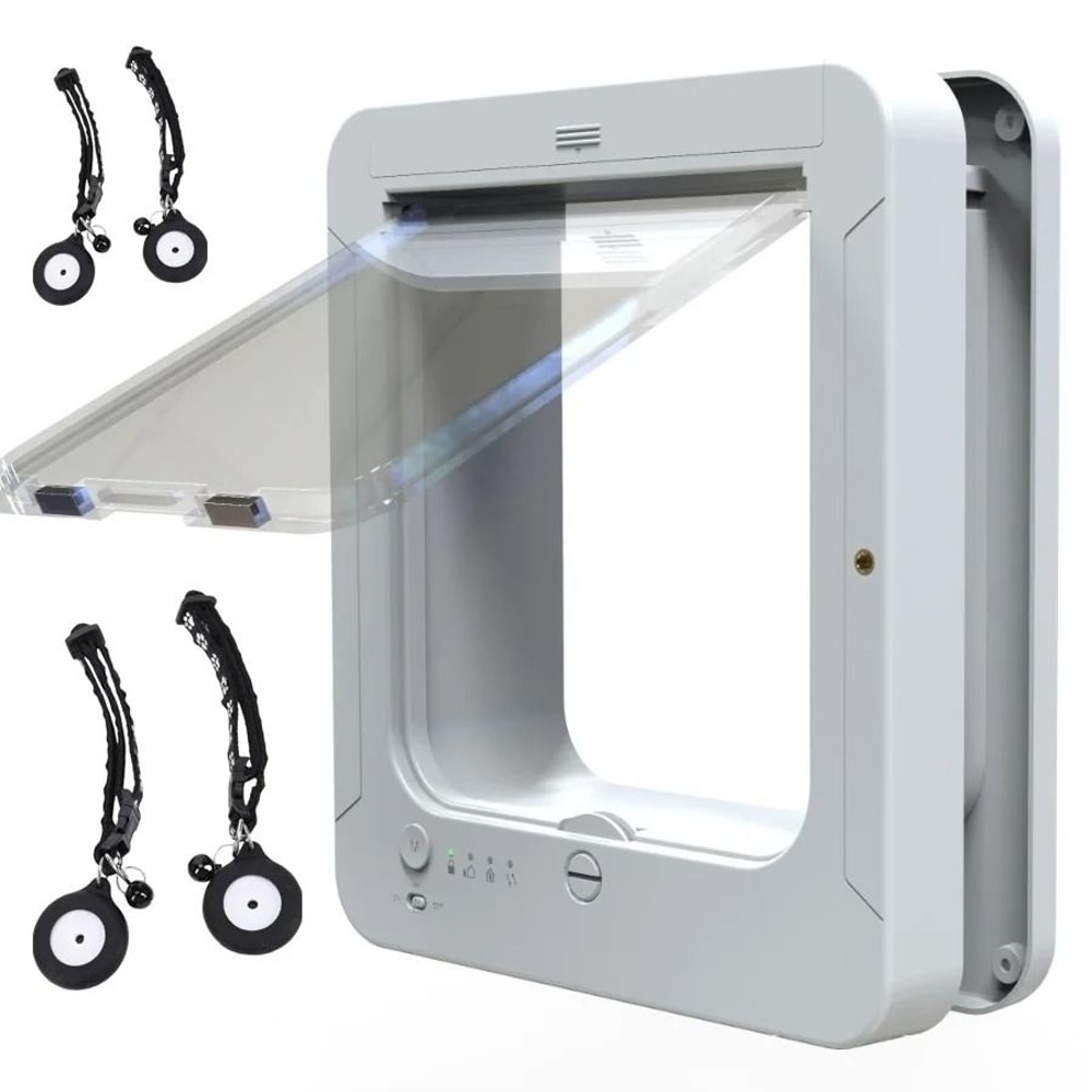 Smart Microchip Pet Door With Direction Control Automatic Sensor Access 9