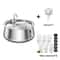 4L Stainless Steel Cat Water Fountain With MultiLayer Filtration For Cats And Dogs 9