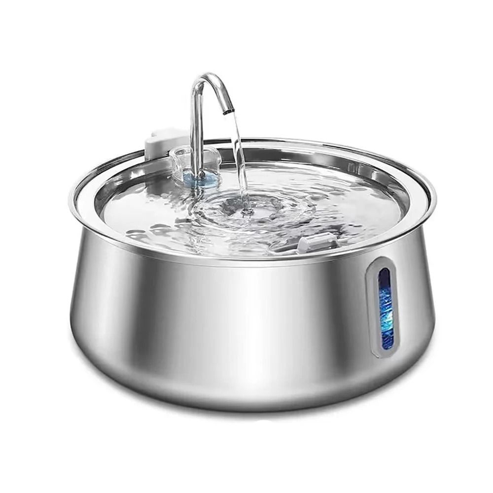 4L Stainless Steel Cat Water Fountain With MultiLayer Filtration For Cats And Dogs 7