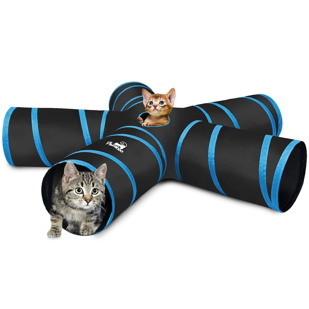 Pawaboo Collapsible Cat Tunnel With Balls And Bells For Interactive Indoor Play 9