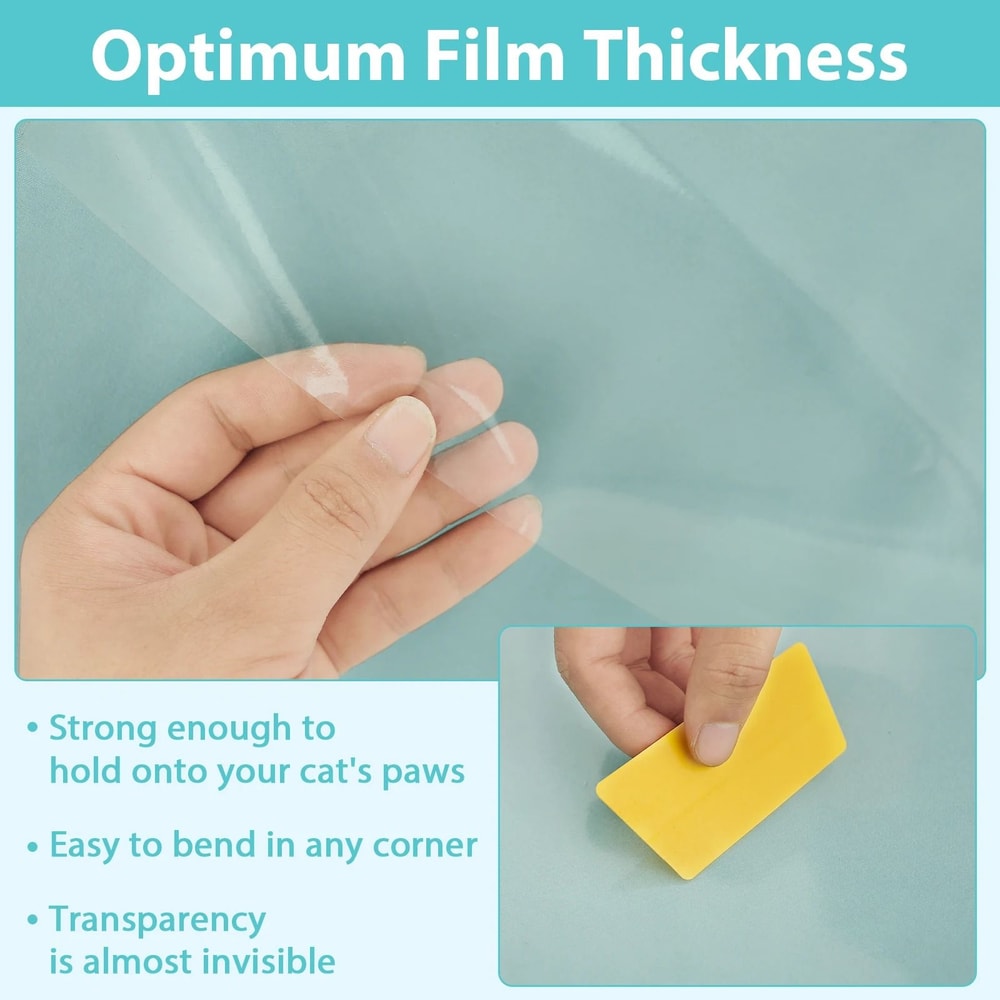 Transparent Cat Scratch Furniture Protector Tape For Sofas Couches Upholstery 4
