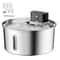 PureFlow Wireless Stainless Steel Pet Water Fountain 108oz Motion Sensor Drinking Station 10