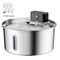 PureFlow Wireless Stainless Steel Pet Water Fountain 108oz Motion Sensor Drinking Station 10